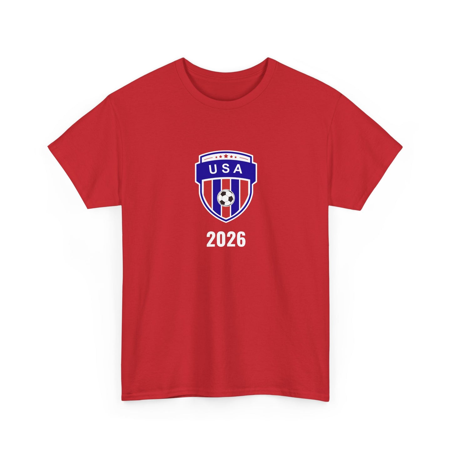 USA Soccer 2026 T-Shirt - Football Fan Team US Crest American Flag Tee