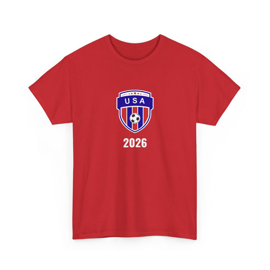 USA Soccer World Cup 2026 T-Shirt - Football Team US Crest Tee Fan Gear