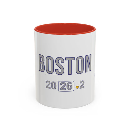 Personalized Boston Marathon 2026 Coffee Mug, 26.2 Runner Gift, Accented Tea Cup, Made in USA