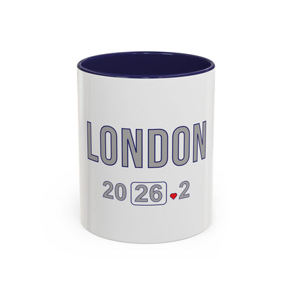Personalized London Marathon 2026 Coffee Mug, 26.2 Runner Gift, Accented Tea Cup, Made in USA