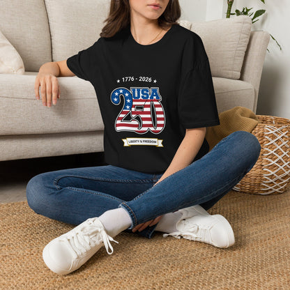 USA 250 Anniversary T-Shirt | Patriotic 1776-2026 Liberty & Freedom Shirt
