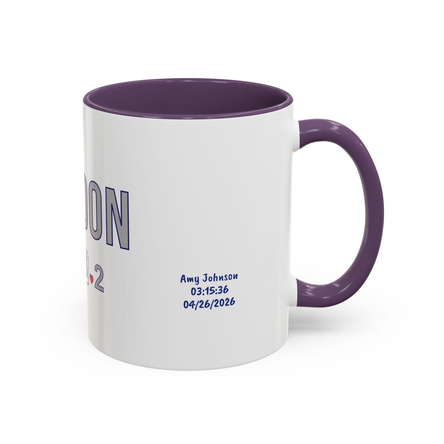 Personalized London Marathon 2026 Coffee Mug, 26.2 Runner Gift, Accented Tea Cup, Made in USA