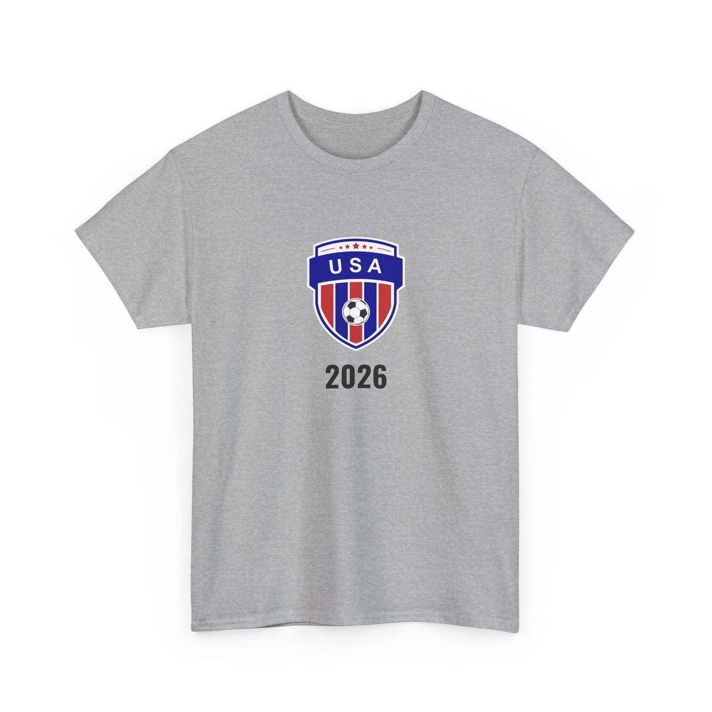 USA Soccer 2026 T-Shirt - Football Fan Team US Crest American Flag Tee
