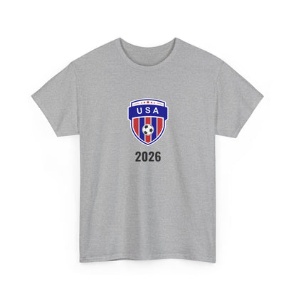 USA Soccer 2026 T-Shirt - Football Fan Team US Crest American Flag Tee