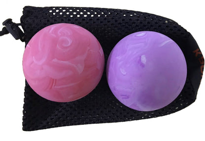 RetiSports Massage Ball Mixed Color (Purple/Pink) - Set of 2, Firm