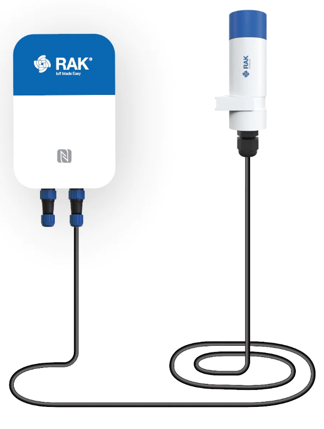 Tap Sensor Rak RAK LoRaWAN Sensor Hub with Pressure and 3-Axis Sensor Probes US915MHz ...