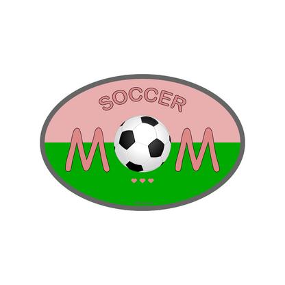 Soccer Mom Magnet for Cars and Refrigerators, Waterproof Vinyl, Indoor and Outdoor Use, 4x6 Inch